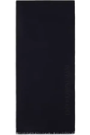 Emporio Armani Winter Scarves, male, , ONE SIZE, Logo Jacquard Wool Scarf