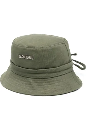 Jacquemus Hats, unisex, , 60 CM, Bucket Hat with Silver Logo