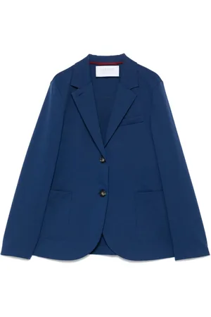 Harris Wharf London Blazers, female, , XL, Indigo Button Jacket with Pockets