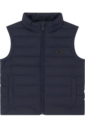 Emporio Armani Vests, male, , 6 Y, Navy Down Padded Gilet