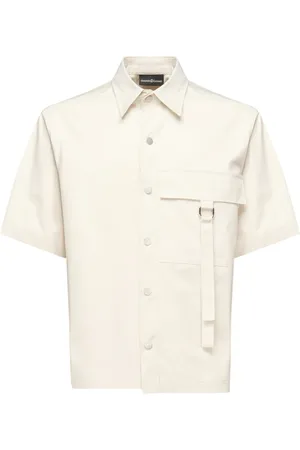 Giuliano Galiano Short Sleeve Shirts, male, , S, Short Sleeve Shirts with Metal Buckle