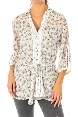 La Martina Blouses, female, , S, Floral Design 3/4 Sleeve Blouse