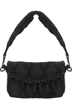 Diesel Handbags, female, , ONE SIZE, Quilted Nylon Pouch with Removable Chain
