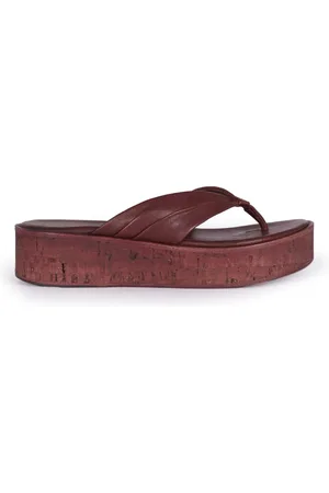 Cortana Flip Flops, female, , 4 UK, Cork Platform Sandal