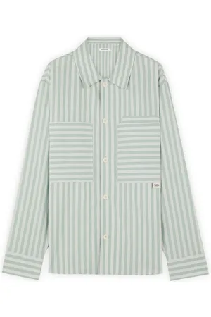 Maison Kitsuné Casual Shirts, male, , M, Striped Cotton Shirt
