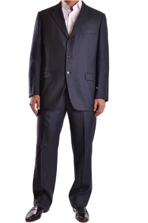 Burberry Single Breasted Suits, male, , 2XL, Refined Grey Suit Set