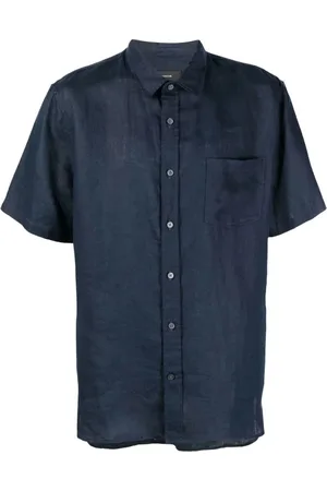 Vince Short Sleeve Shirts, male, , 2XL, Linen Short Sleeve Shirt