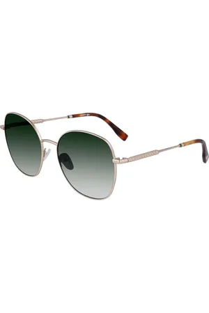 Lacoste Matte Gold/Green Shaded Sunglasses