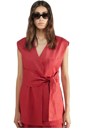 LIVIANA CONTI Vests, female, , S, Jean Gilet Jackets