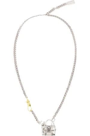 Marc Jacobs Silver Cat Necklace - Metal - Brass