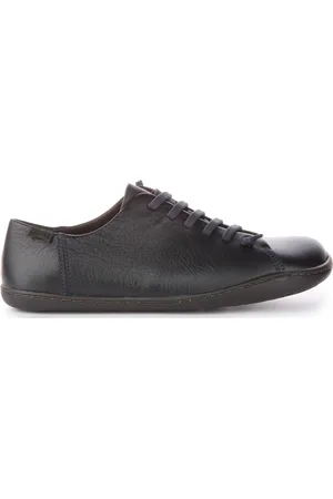 Camper Navy Leather Slip-On Trainers
