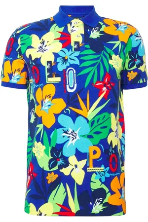 Ralph Lauren Polo Shirts, male, , XS, Floral Pattern Polo Shirt