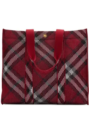Burberry Tote Bags, female, , ONE SIZE, Check Print Lightweight Tote Bag