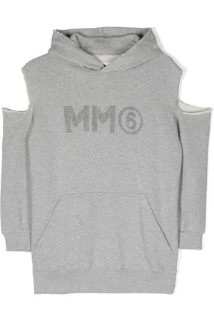 Maison Margiela Logo Print Cut-Out Dress