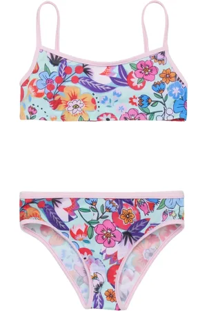 Marni Bikini, female, , 10 Y, Floral Print Bikini in Multicolour