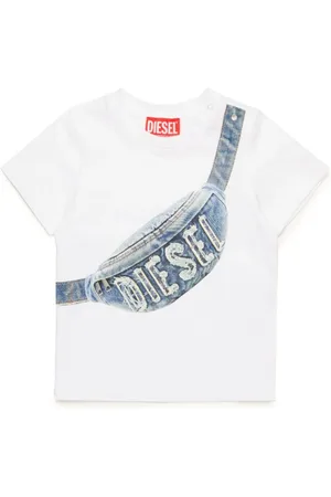 Diesel T-Shirts, male, , 9 M, T-shirt with Pouch Print