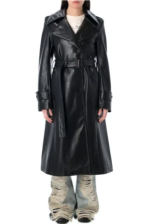 Acne Studios Trench Coats, female, , M, Eco Leather Trench Coat Ss25