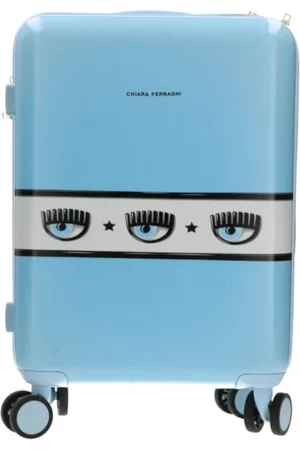 Chiara Ferragni Azzurro Trolley with Maxi Logomania Band