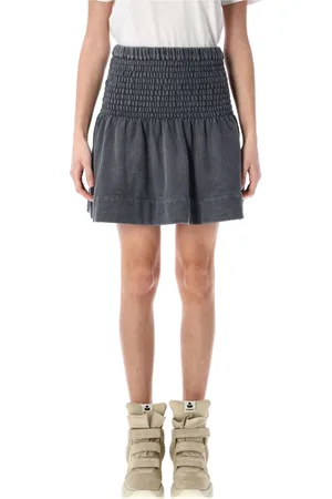 Isabel Marant Short Skirts, female, , S, Grey Cotton Jersey Mini Skirt