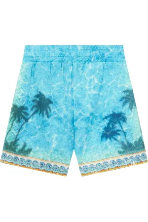 Casablanca Swimming Trunks, male, , 5 Y, Caustics Emblem Drawstring Shorts