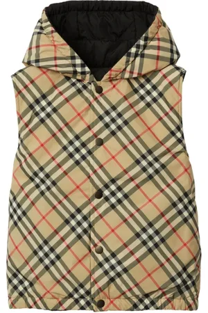Burberry Vests, unisex, , 10 Y, Vintage Check Reversible Sleeveless Vest