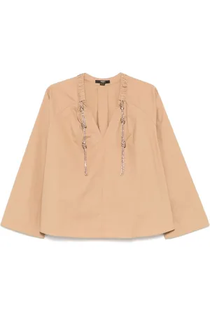 SEVENTY BY SERGIO TEGON Blouses, female, , S, V-Neck Rhinestone Shirt