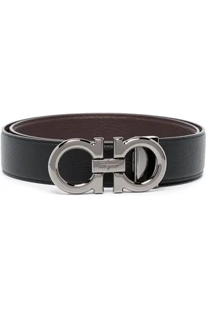 Salvatore Ferragamo Belts, male, , 110 CM, Gancini Buckle Leather Belt
