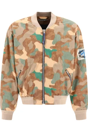 Acne Studios Bomber Jackets, male, , M, Bomber Jacket With Camouflage Print