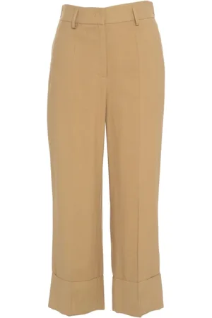 Gender Wide Trousers, female, , L, Turn-Up Trousers Stylish Elegance