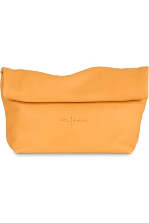 Cortana Clutches, female, , ONE SIZE, Peach Leather Clutch