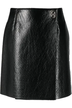 Salvatore Ferragamo Leather Skirts, female, , XS, Leather Skirt