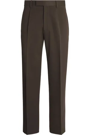 Ermenegildo Zegna Suit Trousers, male, , XL, Pleat Detailed Straight Leg Trousers