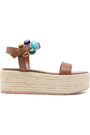 Gianvito Rossi Leather Sandals with Buckle Strap