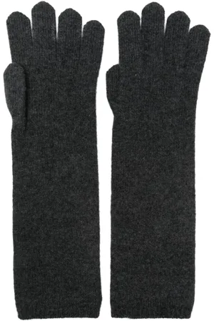 Max Mara Gloves, female, , ONE SIZE, Knitted Grey Gloves