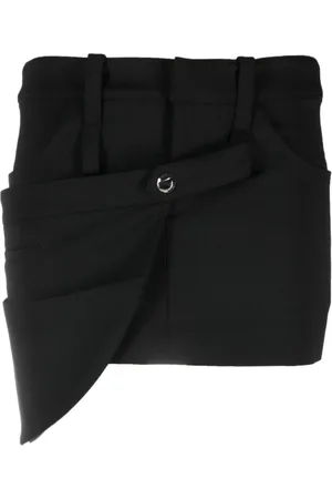 COPERNI Short Skirts, female, , M, Asymmetric Skirt with Zip and Button Closure