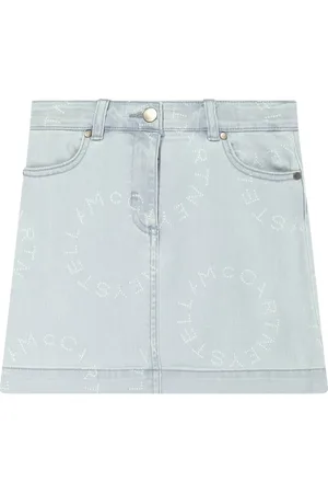 Stella McCartney Skirts, female, , 14 Y, Denim Logo Skirt