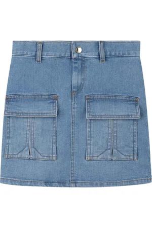 Chloé Skirts, female, , 5 Y, Patch Pocket Denim Skirt
