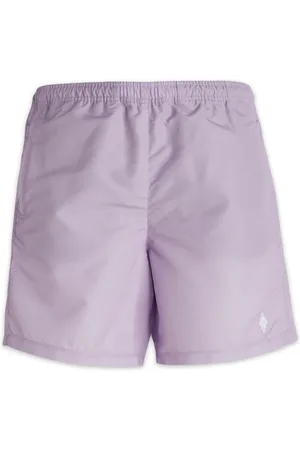 MARCELO BURLON High-Waist Swim Shorts