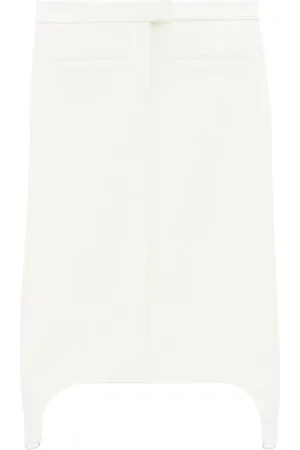 Courrèges Midi Skirts, female, , S, Twill Suspender Mini Skirt