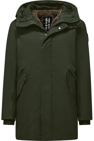 Bomboogie Washed Cotton Parka with Detachable Interior