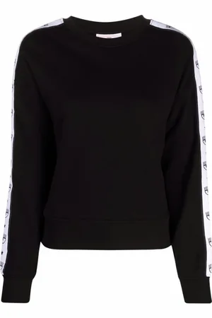 Chiara Ferragni Sweatshirts, female, , S, Logomania Tape Sweatshirt