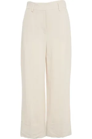 Gender Wide Trousers, female, , M, Chic Linen Trousers Ss25