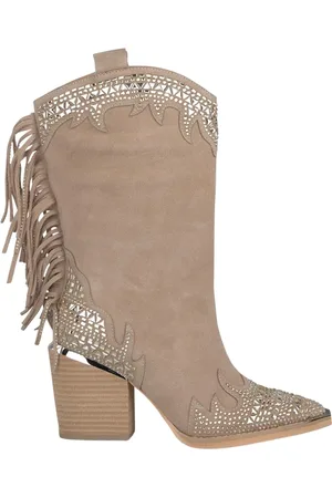 Alma en Pena Fringed boot with glitter
