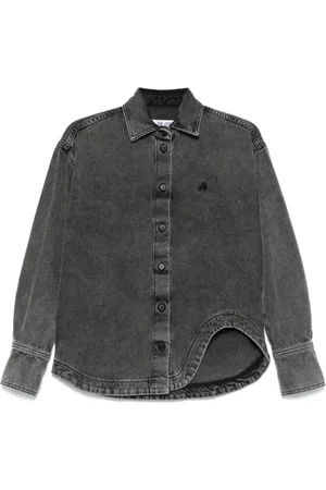 The Attico Denim Shirts, female, , XS, Embroidered Shirt with Button Closure