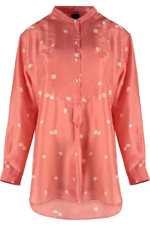Aspesi Silk Polka-Dot Shirt with Nacre Buttons