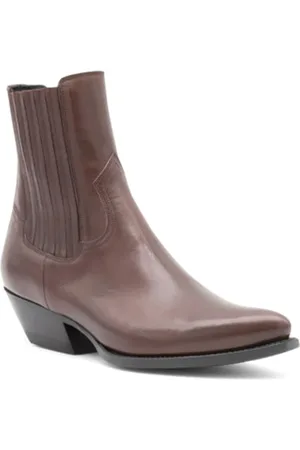 Céline Chic Leather Cowboy Boots