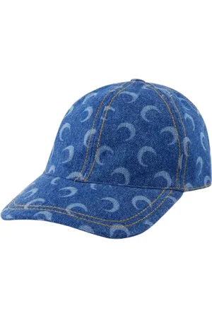Marine Serre Caps, female, , ONE SIZE, Moon Laser Denim Baseball Cap