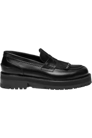 Dondup Loafers, female, , 5 UK, Leather Loafers with Fringe Detailing