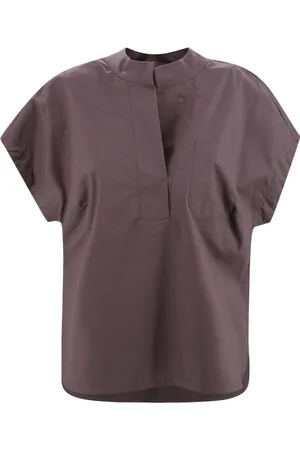 Nine In The Morning Cotton Blouse V-Neck Short Sleeves
