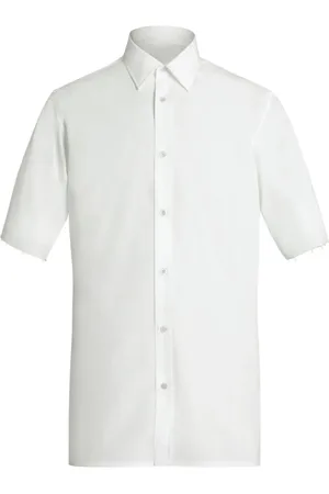Maison Margiela Short Sleeve Shirts, male, , 2XS, Short-Sleeved Buttoned Shirt
